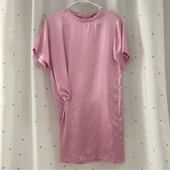 Zara Pink Short Sleeve Dress - Picture 3 of 4